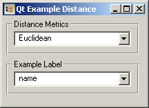 Example Distance Widget